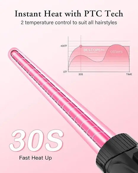 Bestope Pro Waver Curling Wand 5 In 1 Set With 3 Barrels