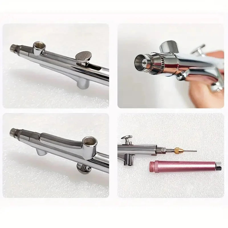 Airbrush Spray Gun Kit With Tube And Mini Pump For Nail Art