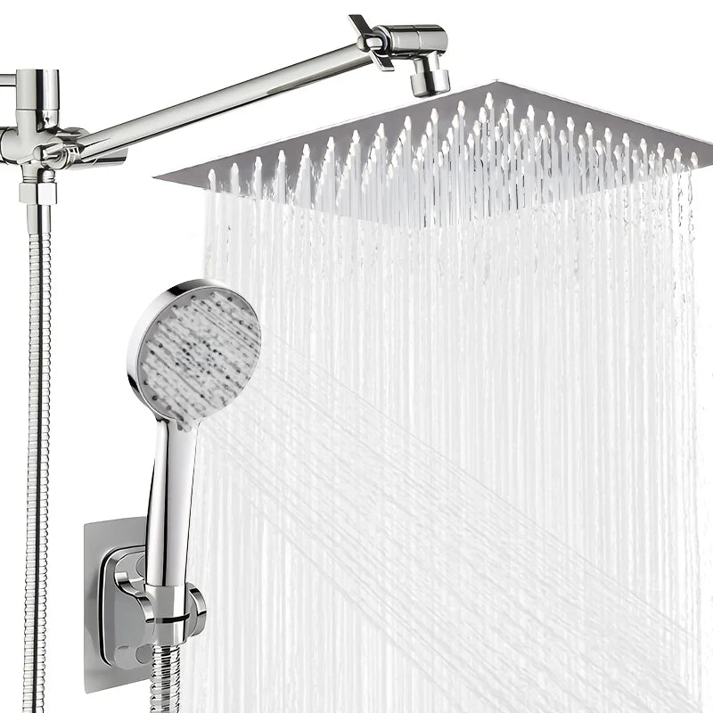 Chrome Concealed Stainless Steel Pressurized Shower Set Arm
