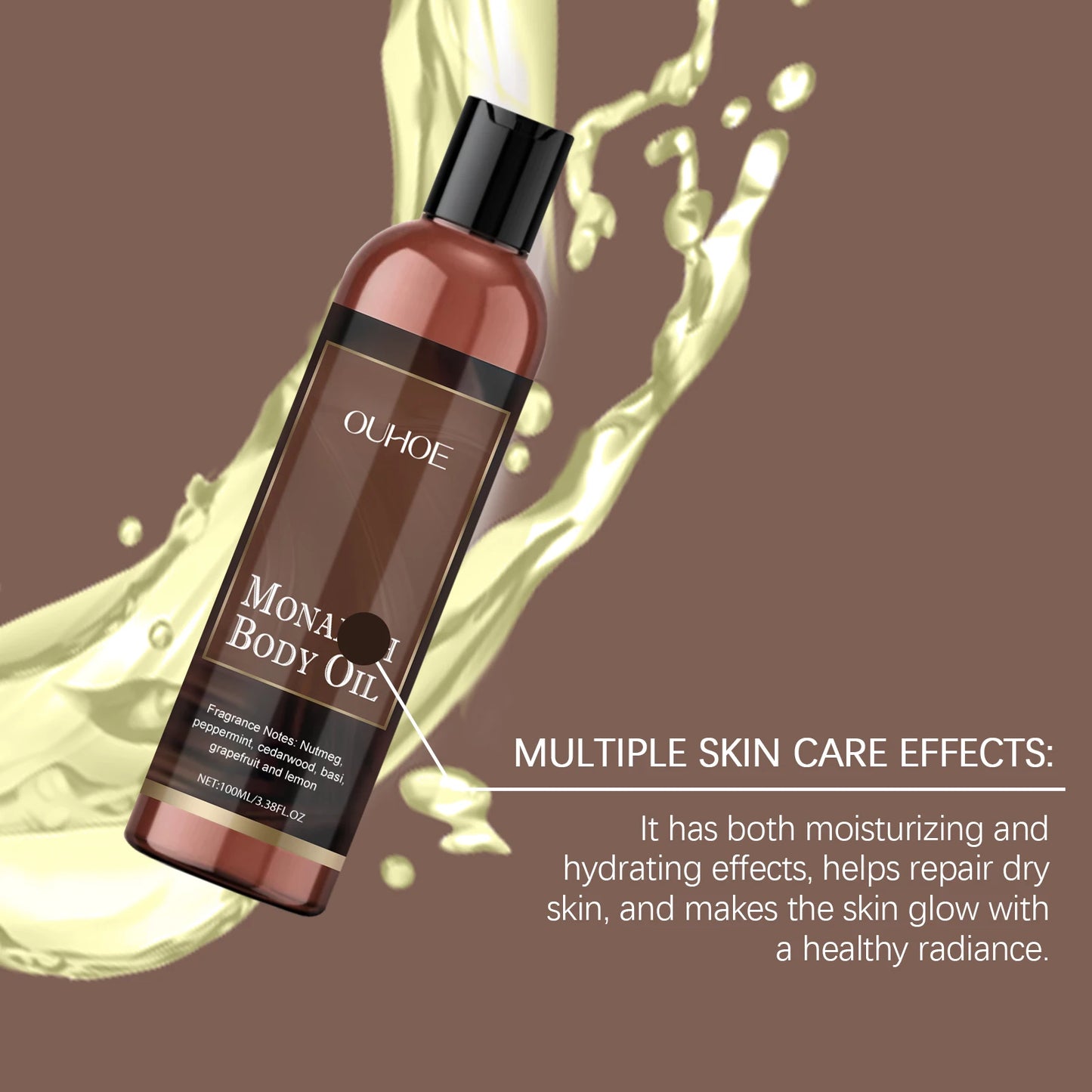 OUHOE Monarch Body Oil - Deep Moisturize, Light Texture, Strengthen Barrier, All Skin Types, All - season Use