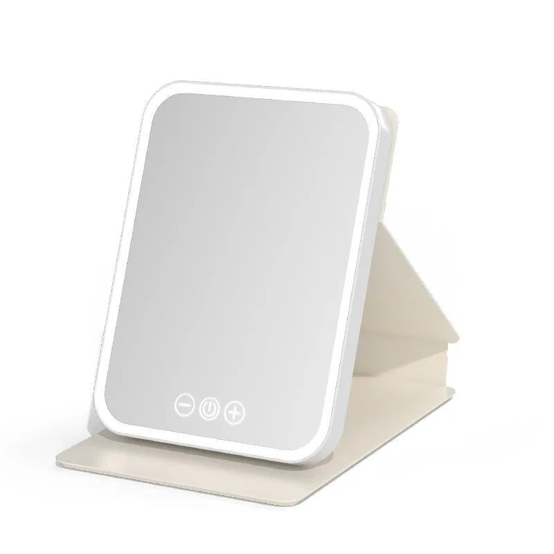 Three Color LED Makeup Mirror With Adjustable Brightness