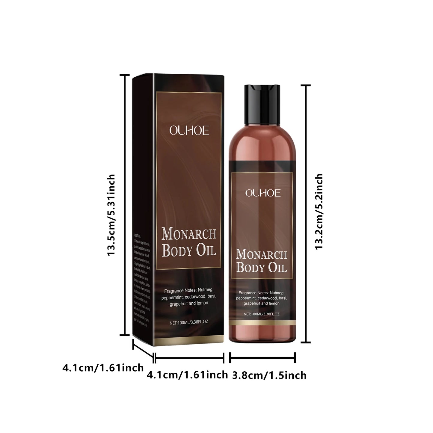 OUHOE Monarch Body Oil - Deep Moisturize, Light Texture, Strengthen Barrier, All Skin Types, All - season Use