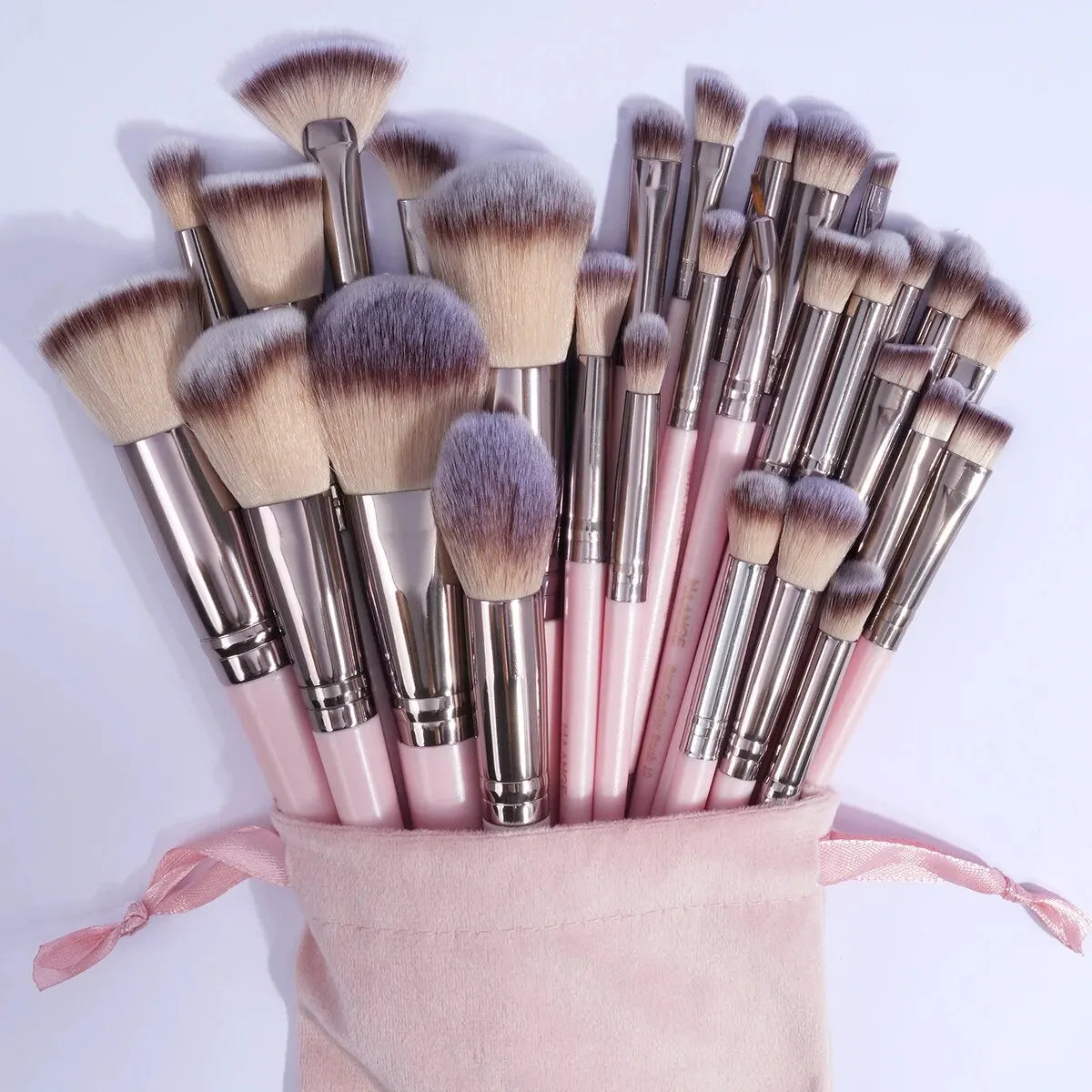 Maange 30pc Professional Makeup Brush Set With Bag Kit