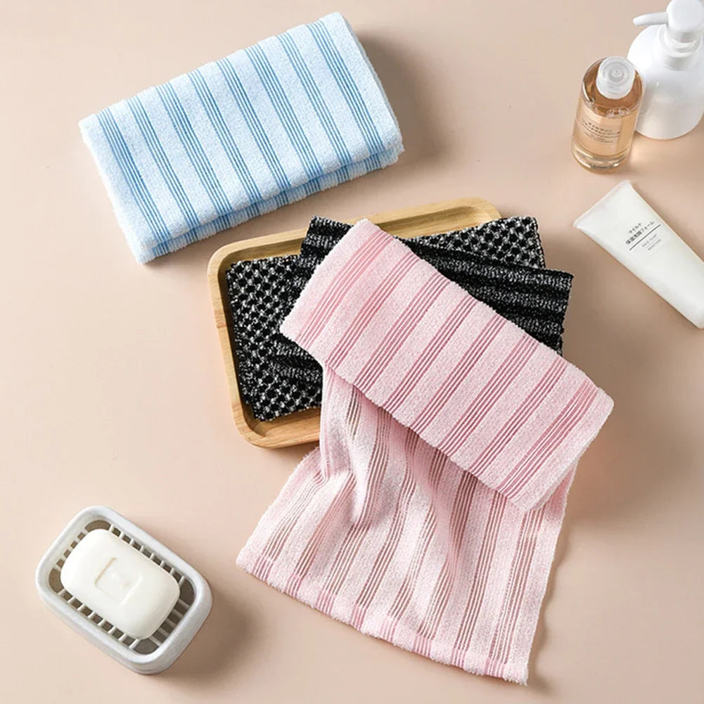 Soft Rubbing Washcloth Bath Brush Back Towels Exfoliating Scrub Shower Body Household Bathroom Accessories