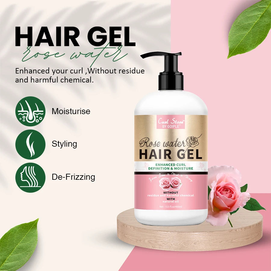 Goiple Natural Curl Gel For Wavy Curly Hair Frizz Control