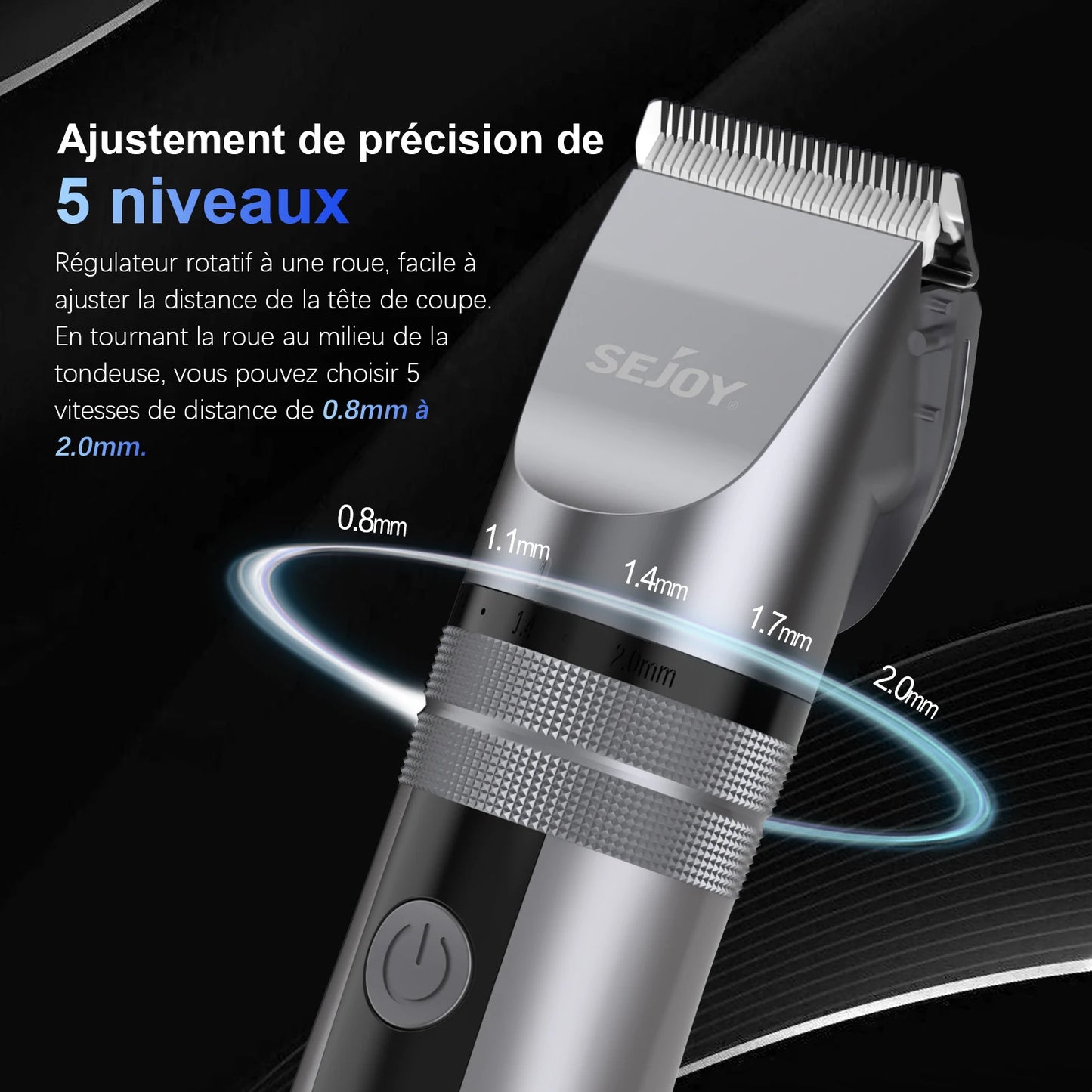 Sejoy Electric Hair Clippers for Men USB Rechargeable Kit