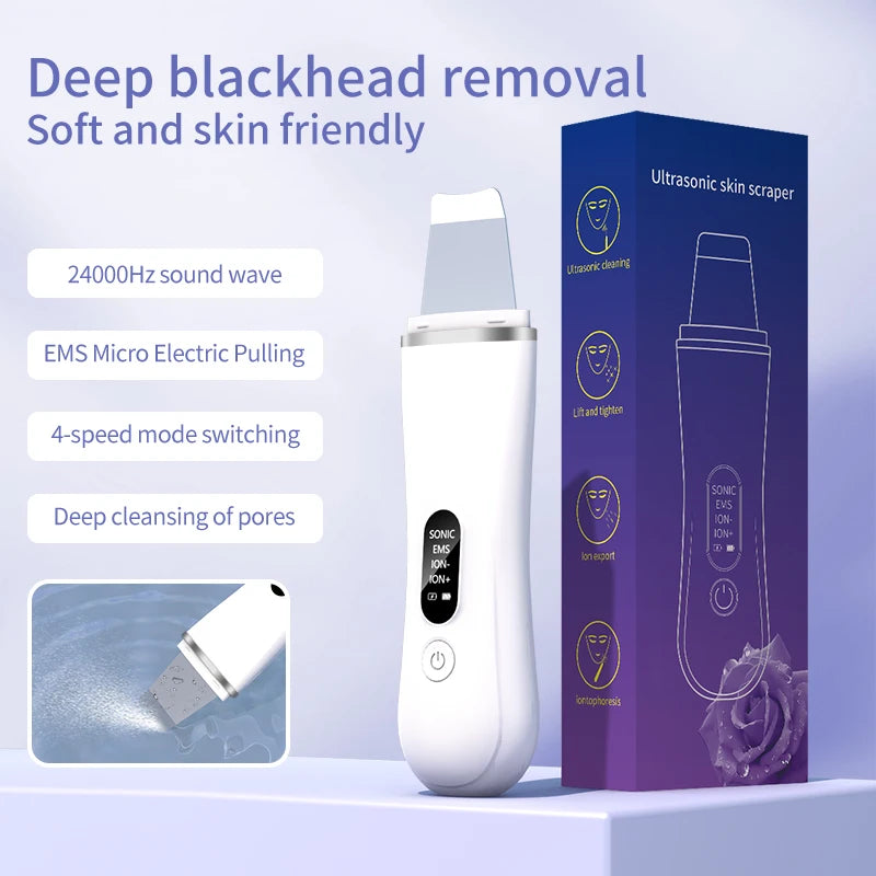New Ultrasonic Skin Scrubber Cleansing Blackheads Daily