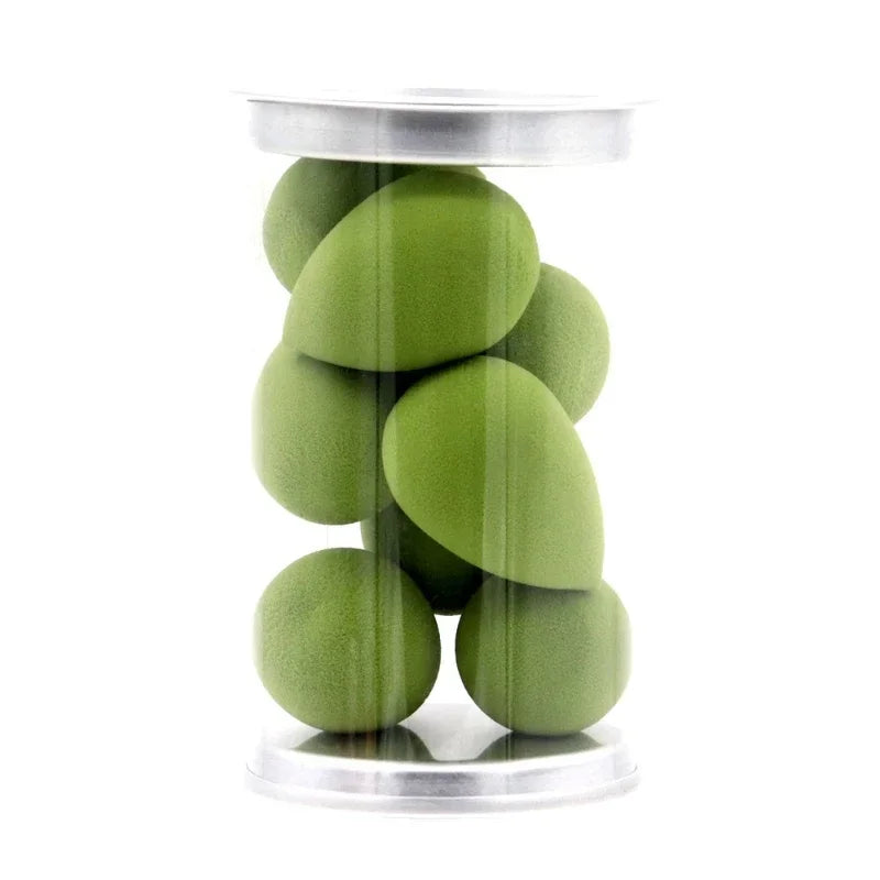 8Pcs/Box Makeup Sponge Set Face Beauty Cosmetic Powder Puff for Foundation Cream Concealer Make Up Blender Tool with Storage Box