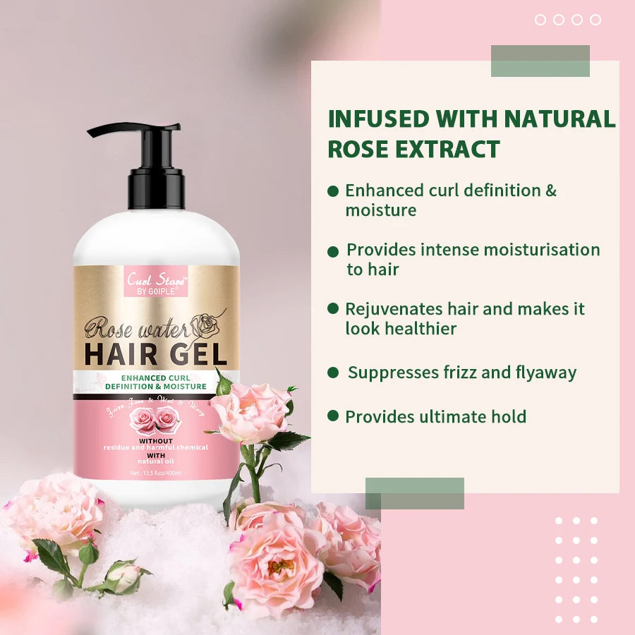 Goiple Natural Curl Gel For Wavy Curly Hair Frizz Control