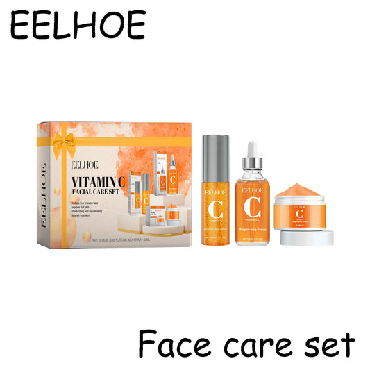 EELHOE Vitamin C Face Care Set Hydrating Moisturizer Smooth Skin
