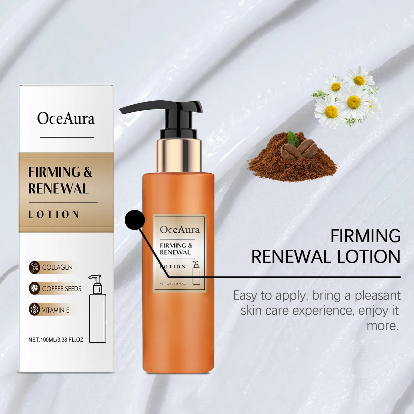 OceAura Firming Skin Lotion Moisturizing Antioxidant Aging Wrinkle Reduction Renewal