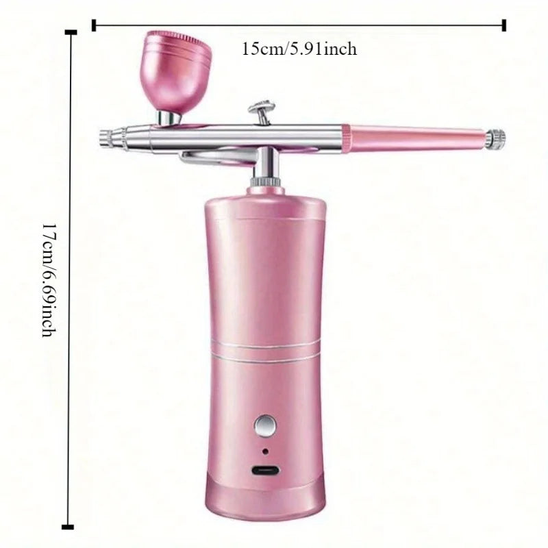 Airbrush Spray Gun Kit With Tube And Mini Pump For Nail Art