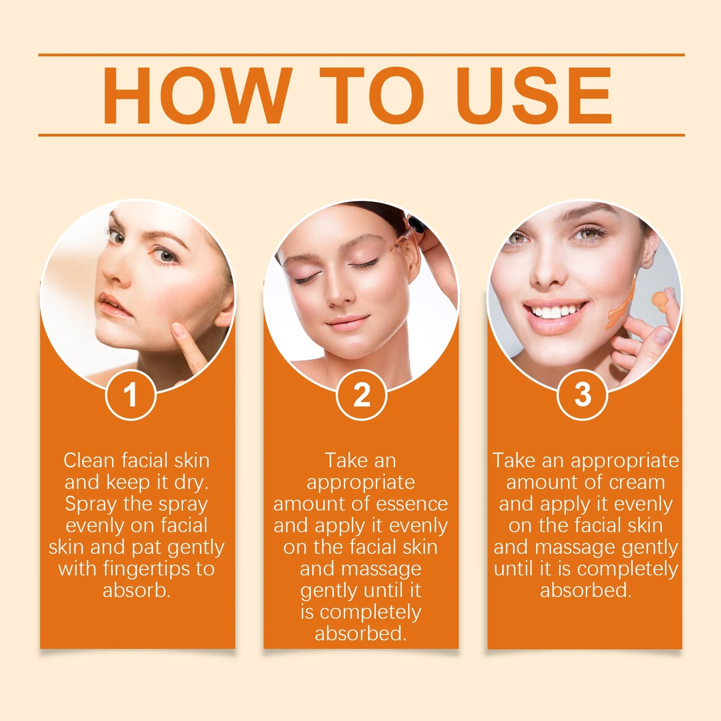 EELHOE Vitamin C Face Care Set Hydrating Moisturizer Smooth Skin