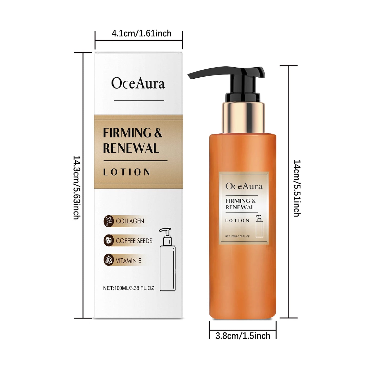 OceAura Firming Skin Lotion Moisturizing Antioxidant Aging Wrinkle Reduction Renewal