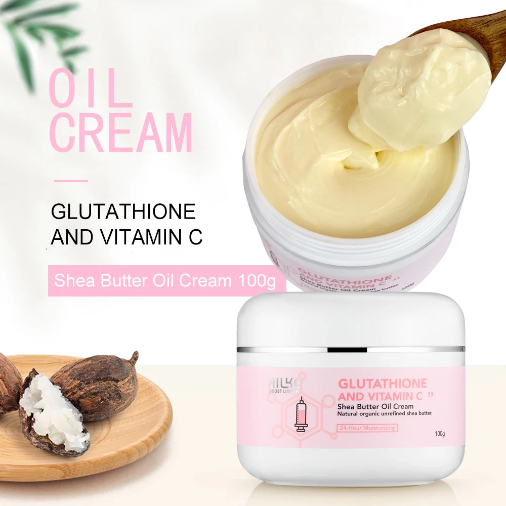 AILKE Brightening Skin Care Set With Vitamin C And Glutathione Reduces Spots Moisturizes And Improves Radiant Skin