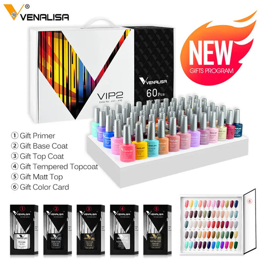 VenalisaOfficial Premium Gel Kit 36 60 Soak Off UV Led