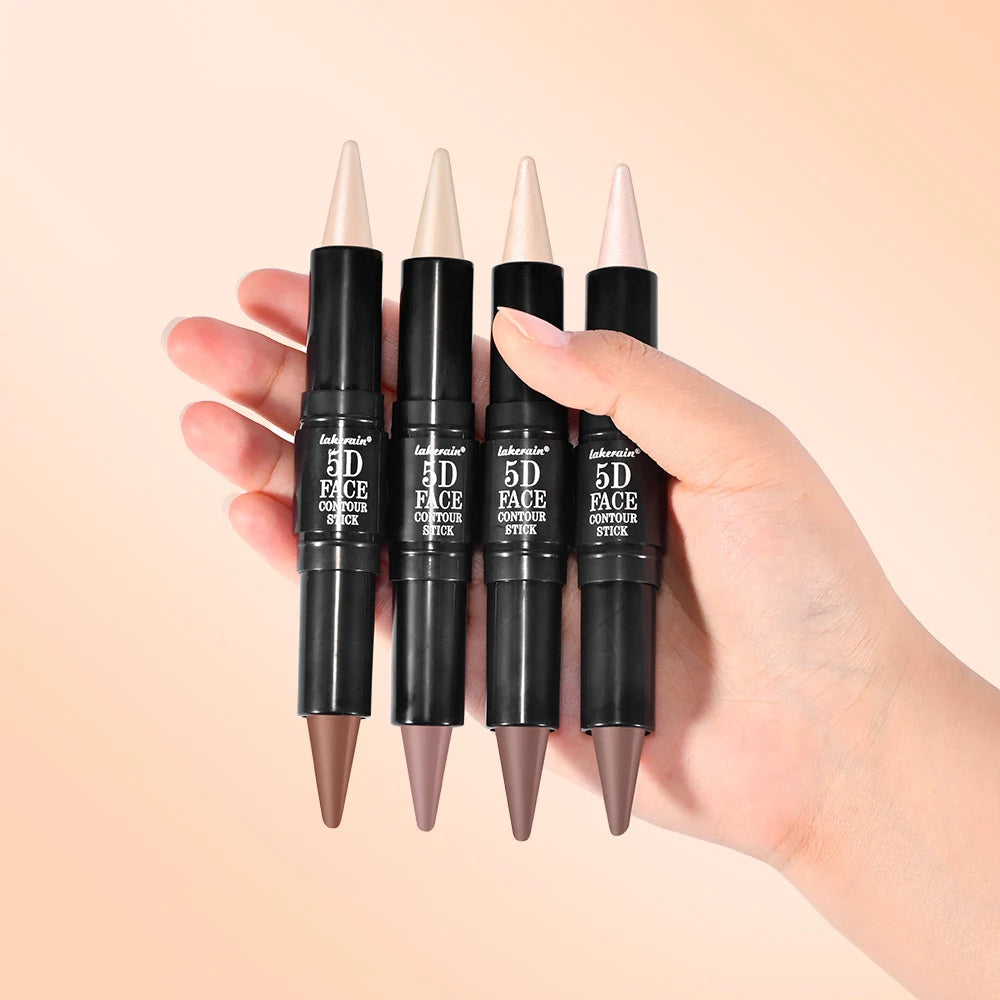 Dual Head Contour Highlighter Stick For Face Nose Concealer Waterproof