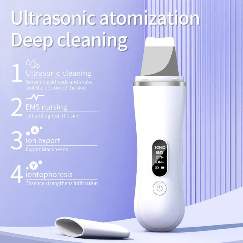New Ultrasonic Skin Scrubber Cleansing Blackheads Daily