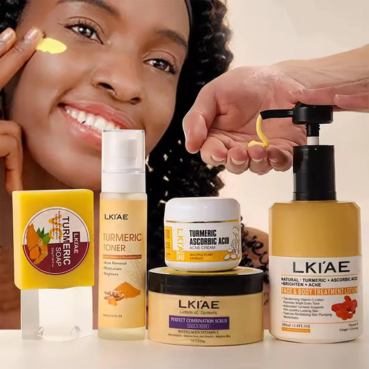 AILKE Organic Turmeric Skin Care Set Brighten And Even Skin