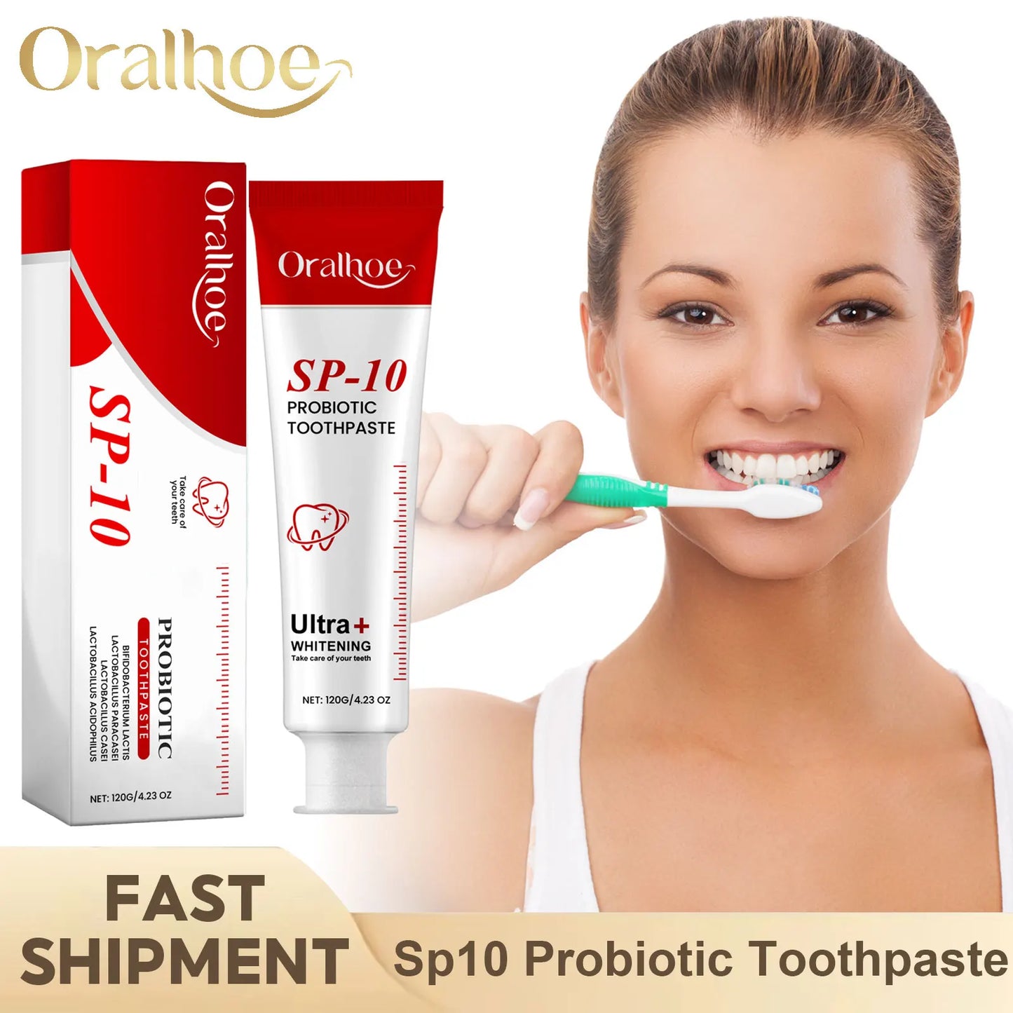 Sp10 Probiotic Toothpaste Tooth Brightening Remove Plaque Improve Dental Caries Protect Gum Fresh Breath Oral Hygiene Cleansing