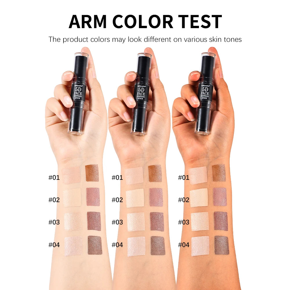 Dual Head Contour Highlighter Stick For Face Nose Concealer Waterproof