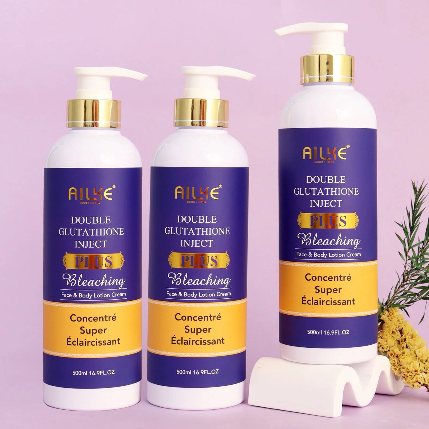 AILKE Double Glutathione Whitening Set For All Skin Types