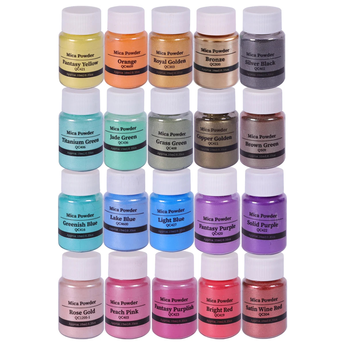 32 Color Mica Powder Epoxy Resin Pigment For Jewelry Making