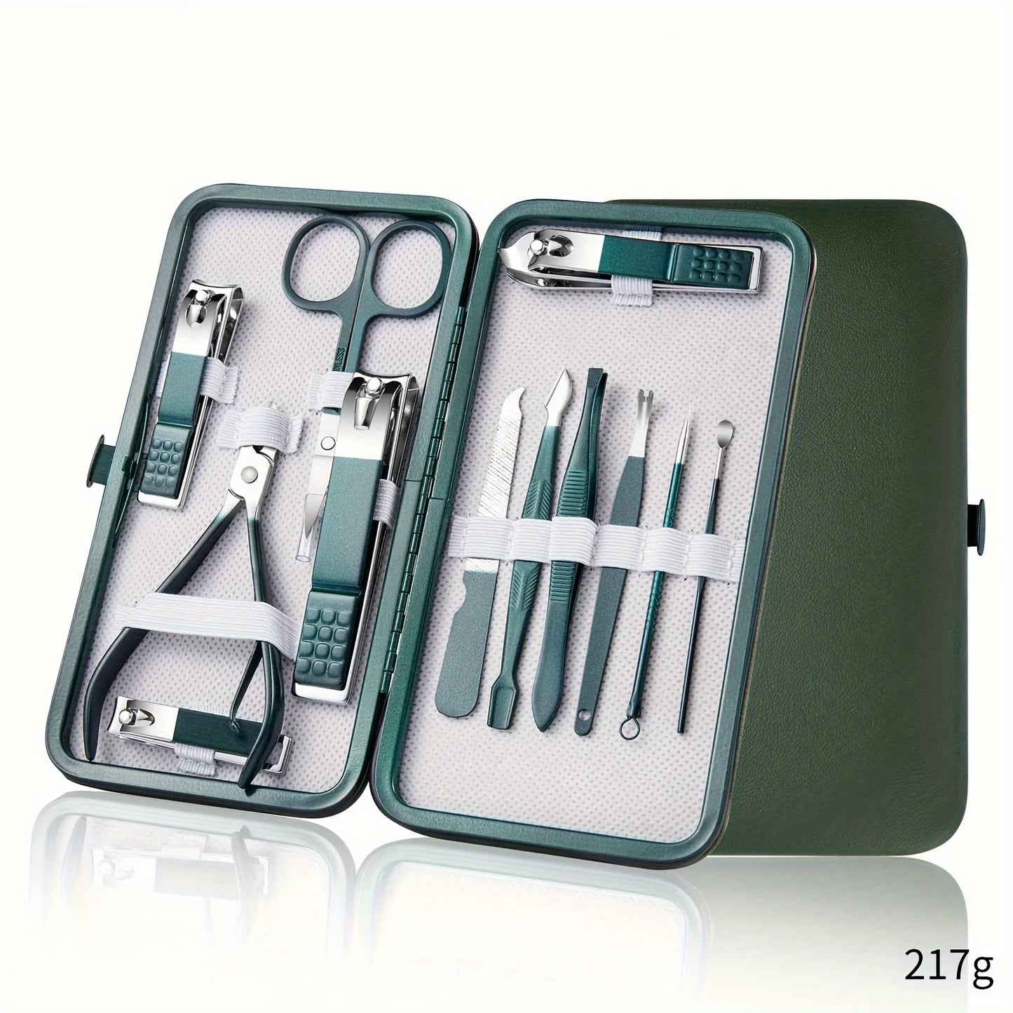 Nail Care Kit Stainless Steel Manicure Pedicure Set With Travel Case