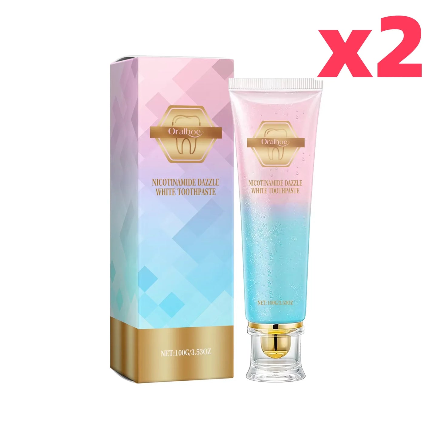 Niacinamide Whitening Toothpaste Dental Stains Removing Prevent Bad Breath Oral Cleaning Refreshing Reduces Plaque Toothpaste