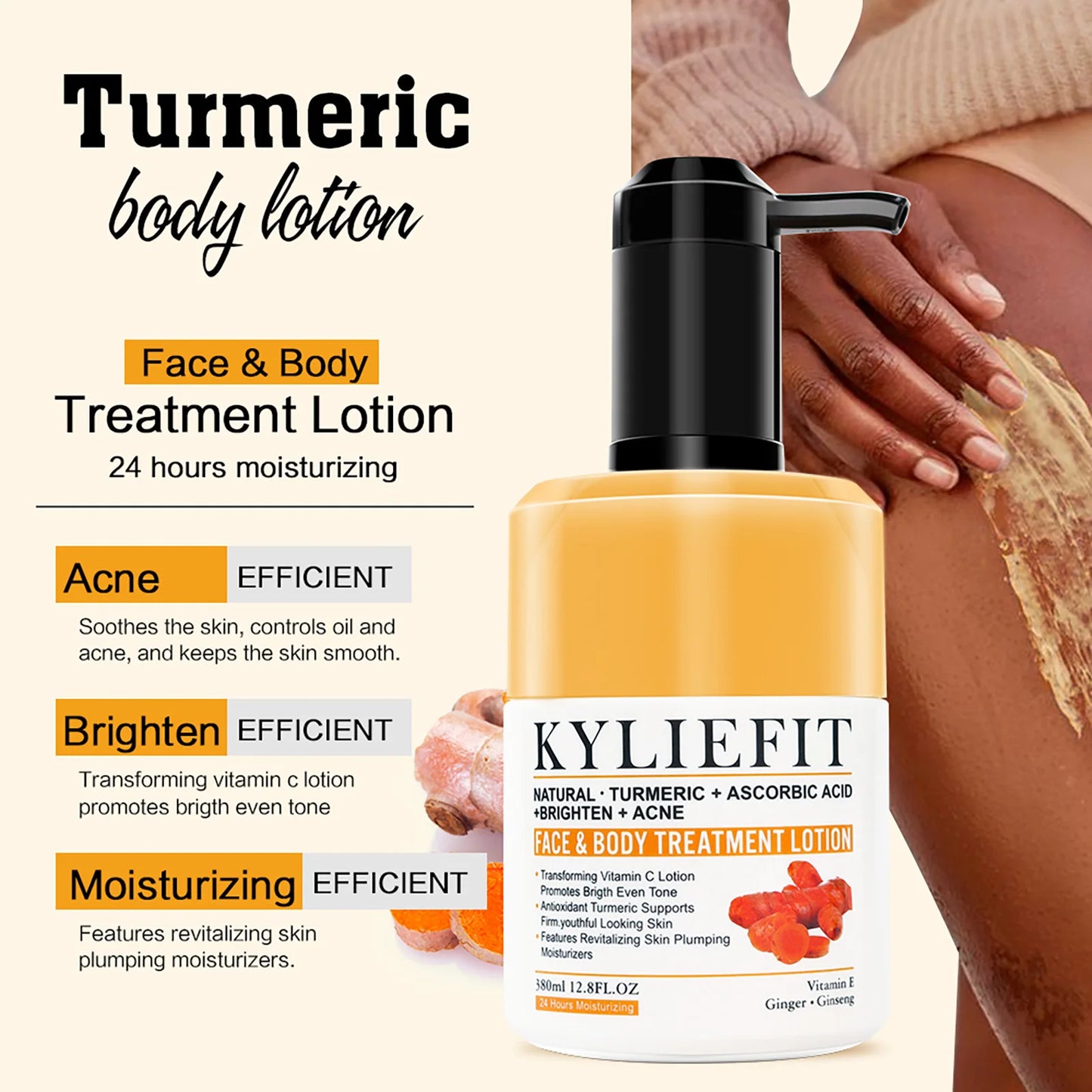 AILKE Organic Turmeric Skin Care Set Brighten And Even Skin