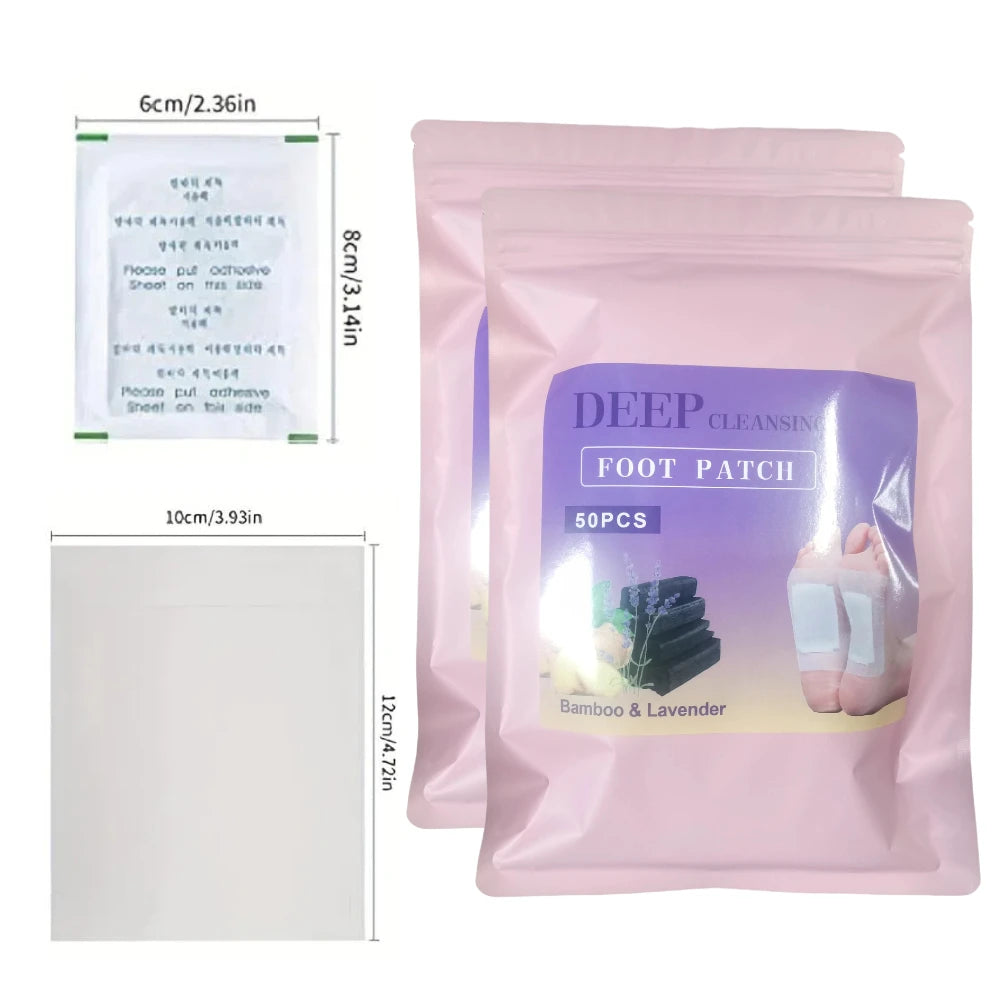 50-200PCS/Bag Natural Detox Foot Patches Stress Relief Feet Deep Sleep Herbal Detox Sticker Relieve Stress For Foot Care Tools