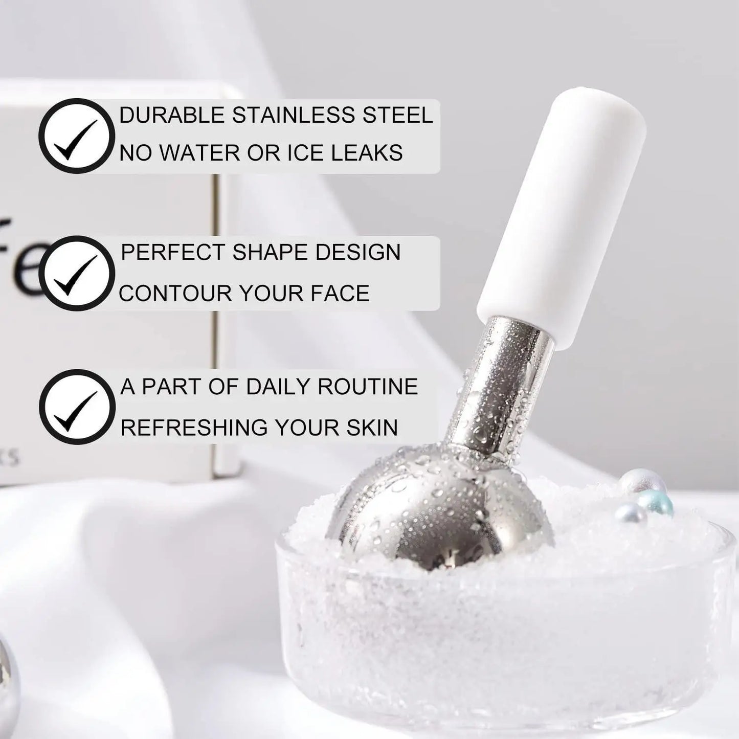 Mini Ice Globes Stainless Steel Cryo Sticks Face Eye