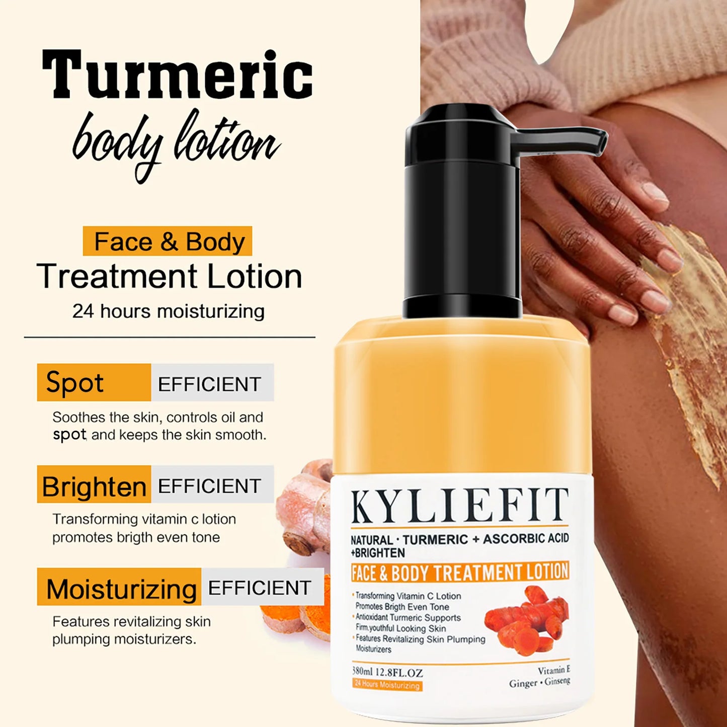 AILKE Organic Turmeric Skin Care Set Brighten And Even Skin