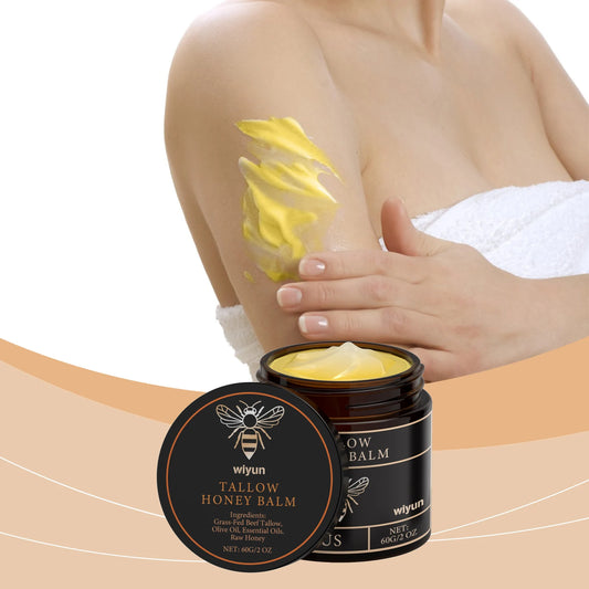 RadianceBoosting HydrationRich BeefTallow Honey Cream For Firming Radiant Glow Skin