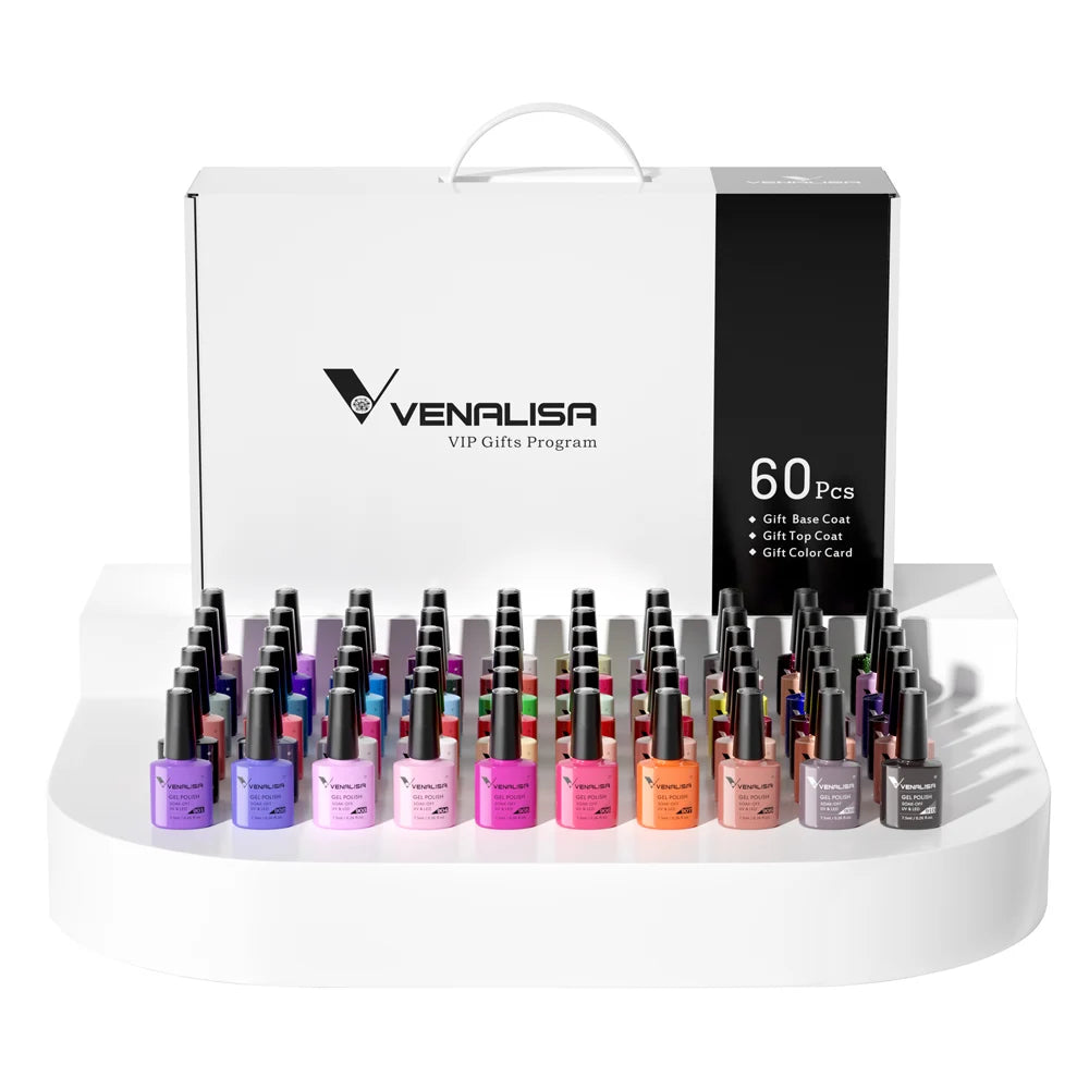 Venalisa Gel Nail Polish Set 60 Colors HEMA Free UV LED