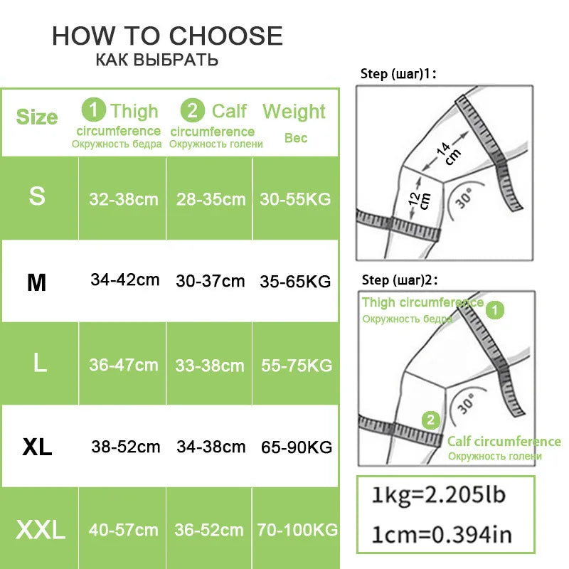 Knee Support Compression Sleeve Pad Braces for Arthritis Pain Relief