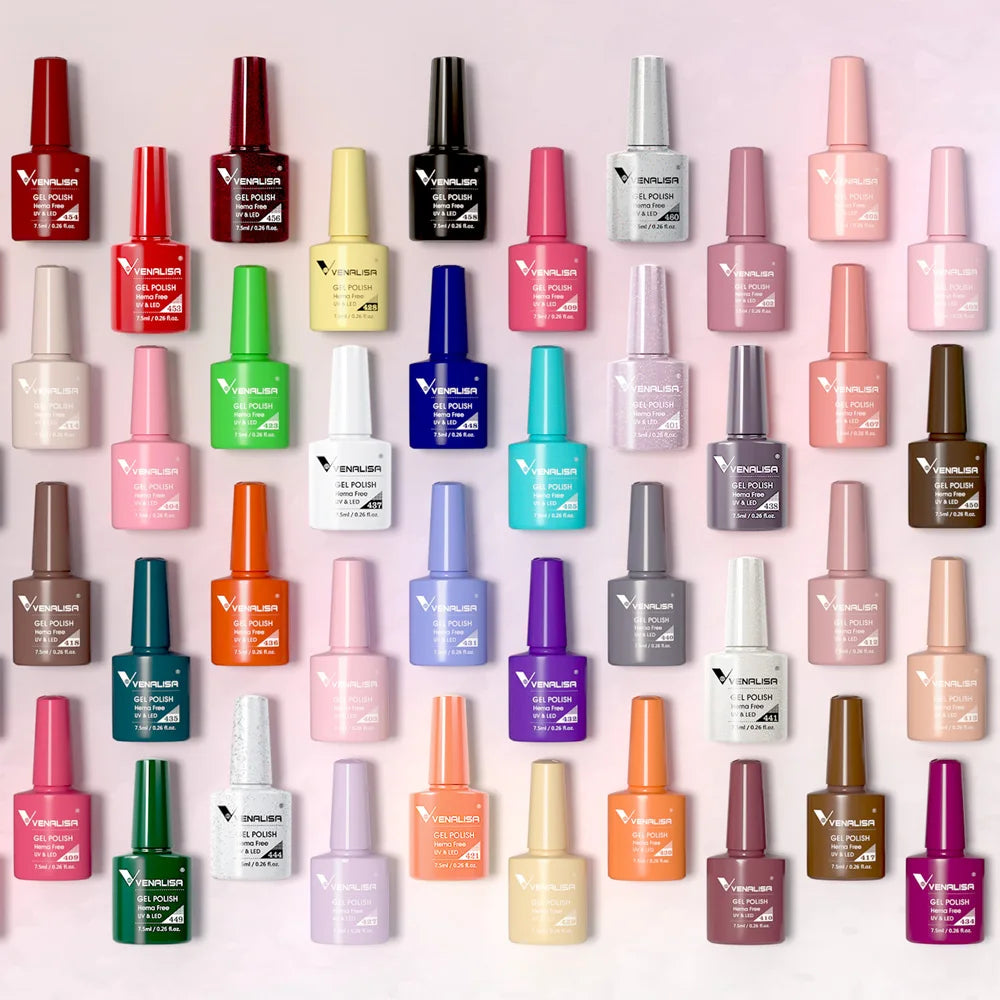 Venalisa Gel Nail Polish Set 60 Colors HEMA Free UV LED