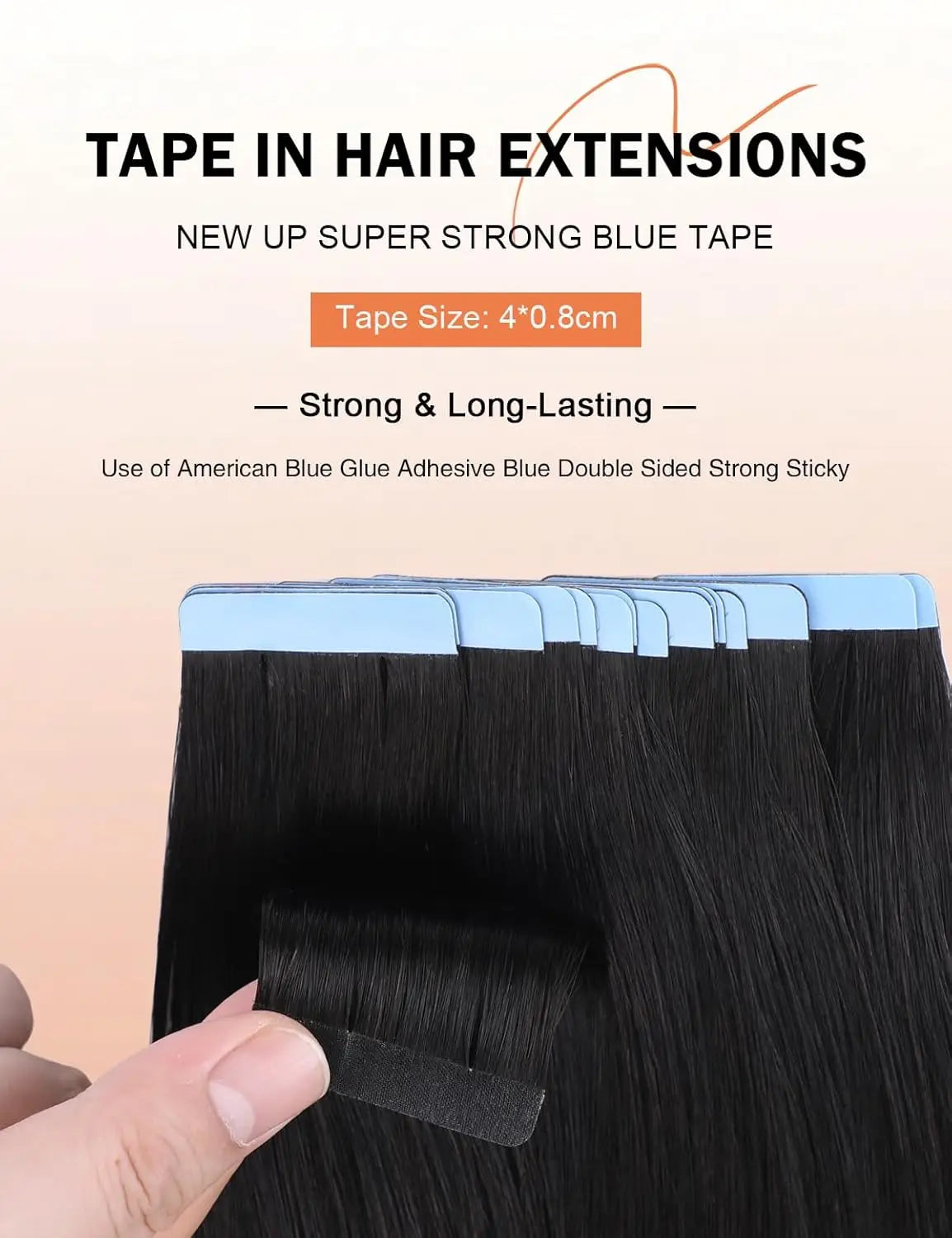 Tape In Hair Extensions 12 To 20 Inches Long Pieces