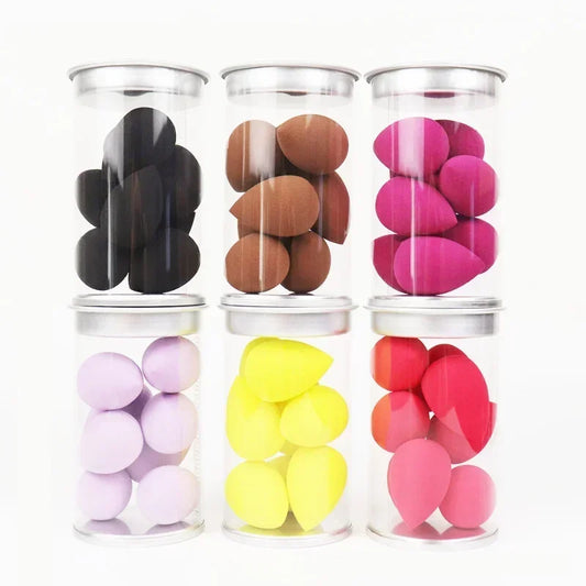 8Pcs/Box Makeup Sponge Set Face Beauty Cosmetic Powder Puff for Foundation Cream Concealer Make Up Blender Tool with Storage Box