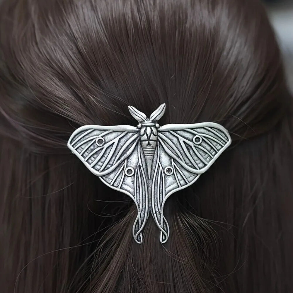 Moon Bat Hairpins Set Metal Bat Wings Gothic Vintage Clips