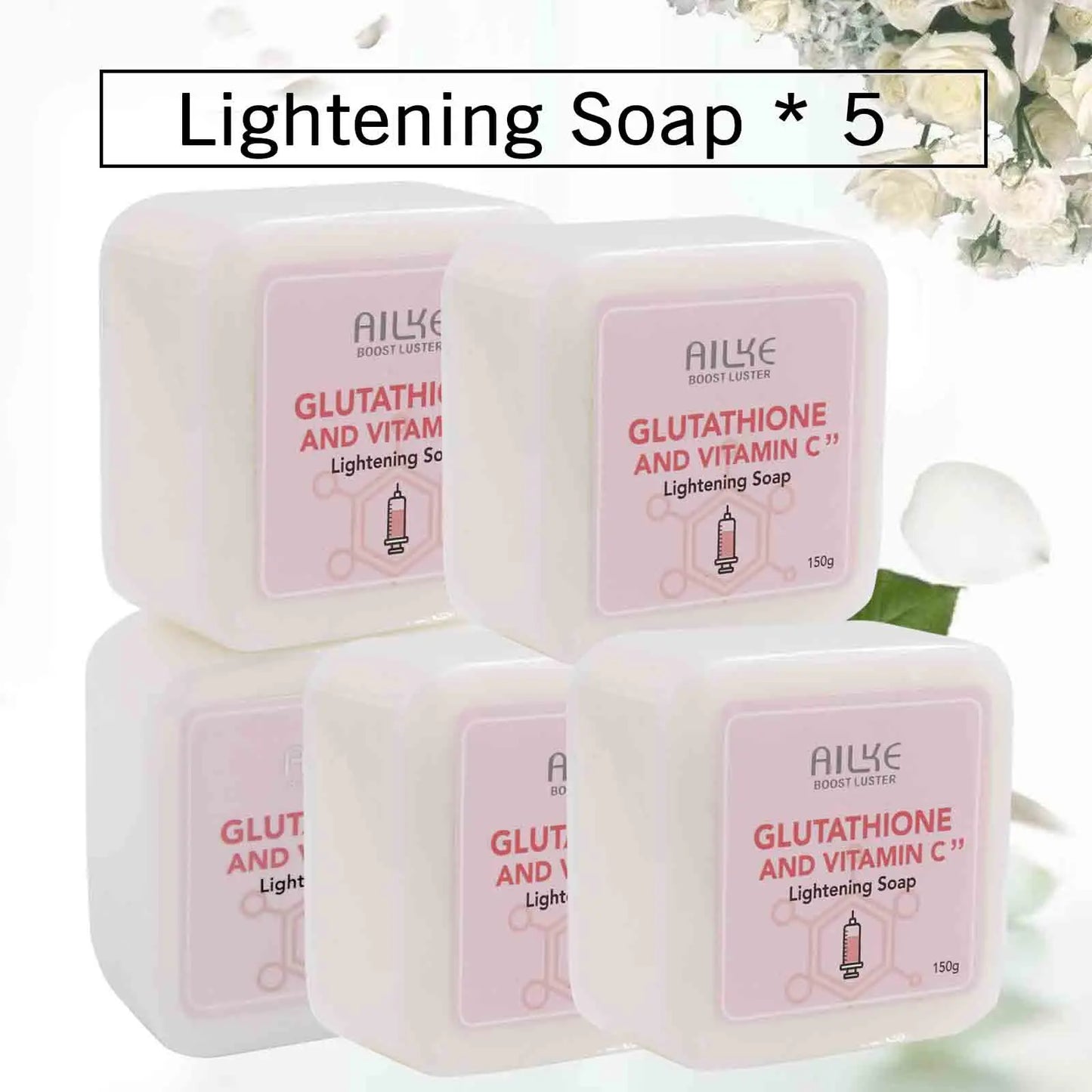 AILKE Brightening Skin Care Set With Vitamin C And Glutathione Reduces Spots Moisturizes And Improves Radiant Skin