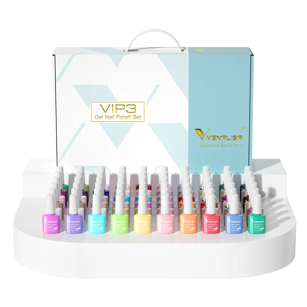 Venalisa Gel Nail Polish Set 60 Colors HEMA Free UV LED
