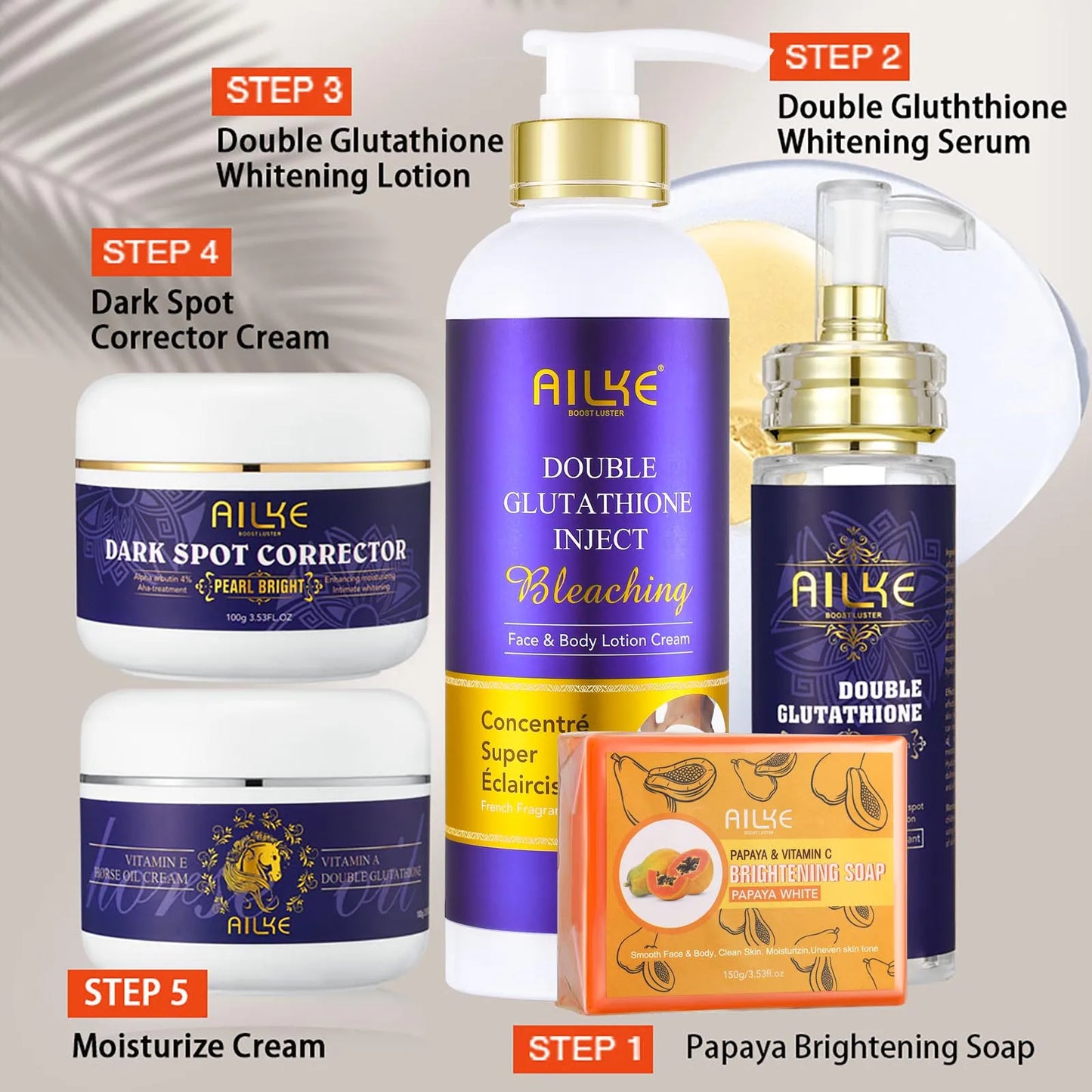 AILKE Whitening Skin Care Lightens Spots And Moisturizes