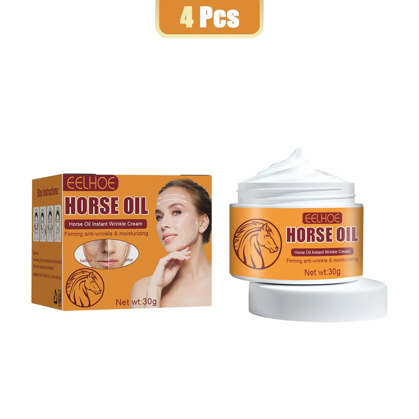 Eelhoe 30g Horse Oil Cream Anti Aging Moisturizer Firming Skin