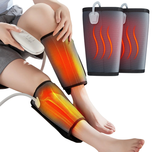 Leg Massager for Circulation Air Compression & Relaxation, for Calf Foot and Arms, with Handheld Controller, 2 Modes 3 Intensity