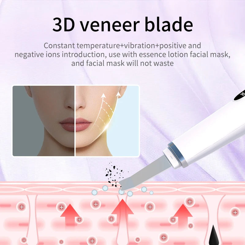 New Ultrasonic Skin Scrubber Cleansing Blackheads Daily