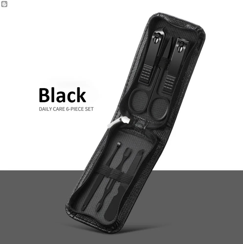 Nail Care Kit Stainless Steel Manicure Pedicure Set With Travel Case