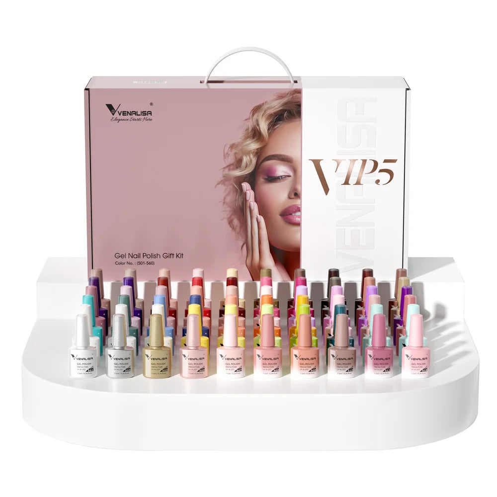 Venalisa Gel Nail Polish Set 60 Colors HEMA Free UV LED