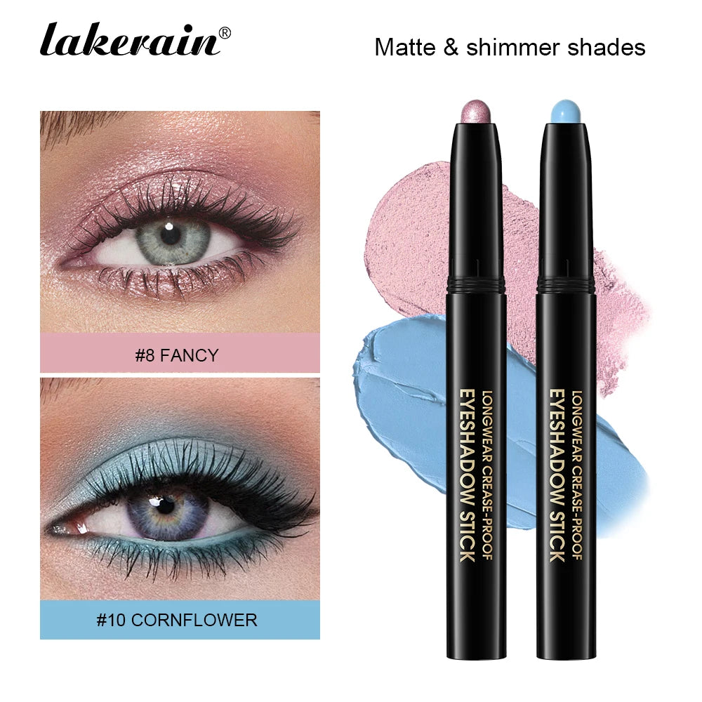 Waterproof Matte and Glitter Eyeshadow Liner Pencil Dual Eye Makeup