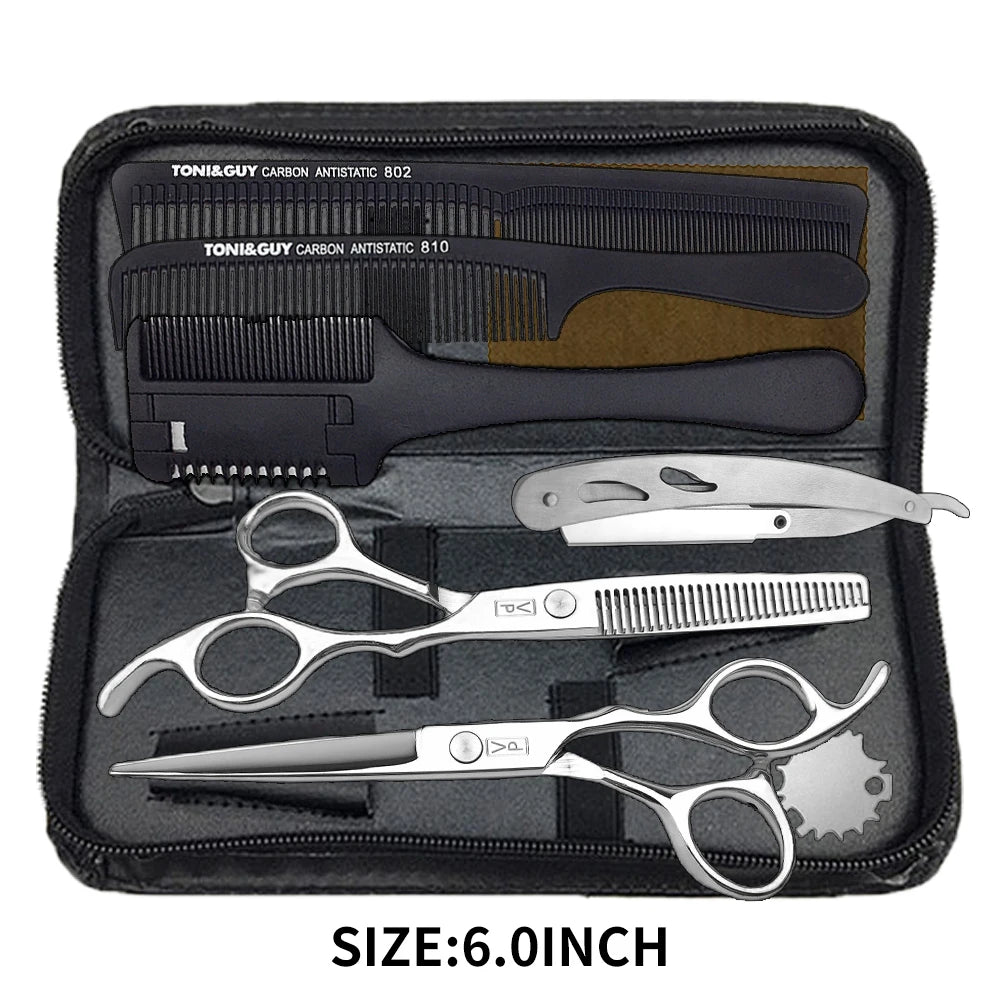 Hairdressing Scissors Set 5.5 6.0 Inch Japan 440C Professional Barbers